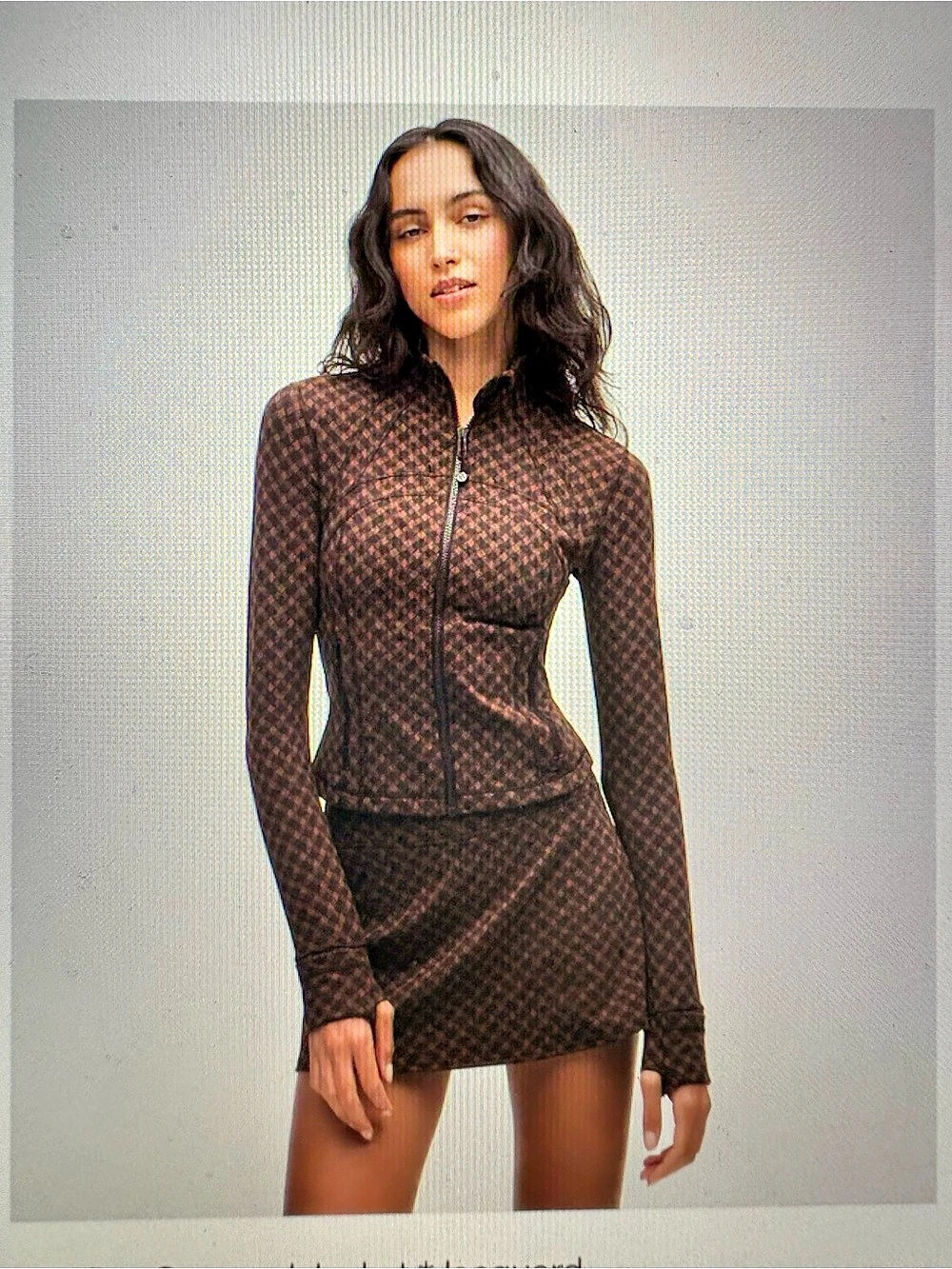 Lululemon Define Cropped Jacket *Jacquard Brown & Black